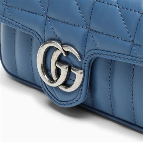 blue marmont gucci bag|gucci marmont suede bag.